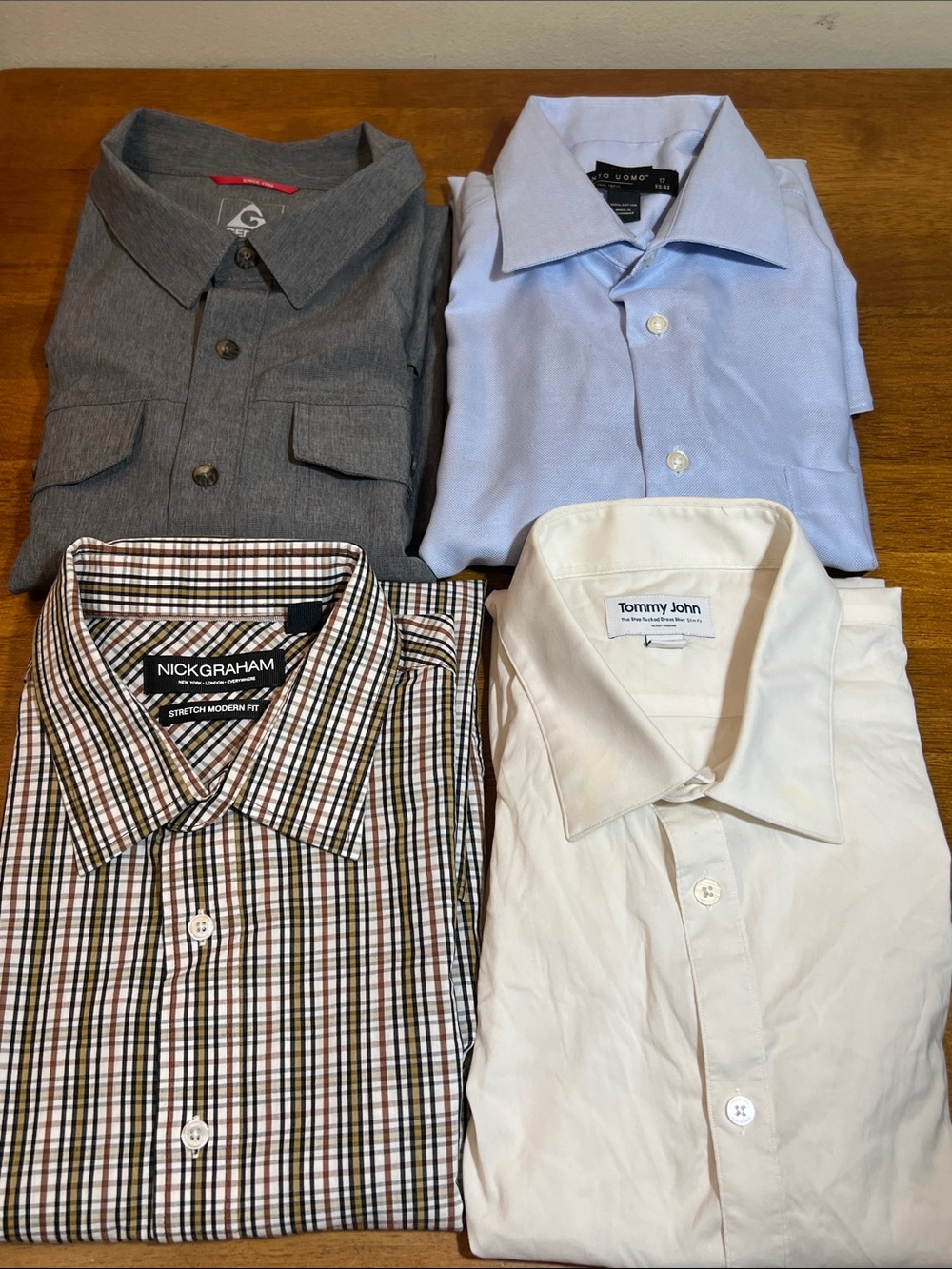 BUNDLE Shirt of four pieces Size XL 34/35 17.5